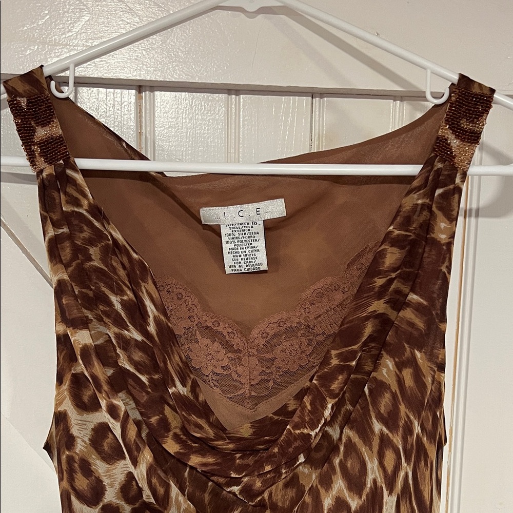 Brown Leopard Print